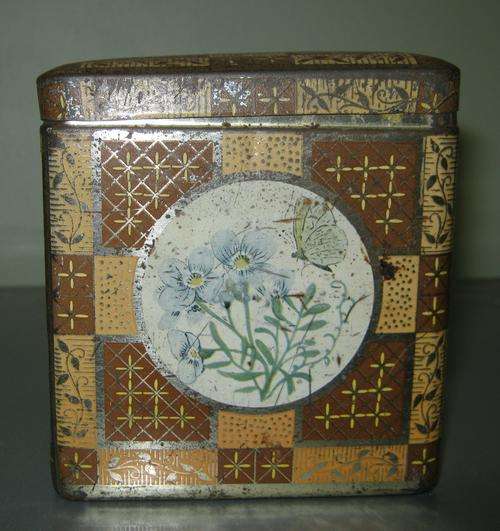 SMALL BROWN TIN ~ SEE PICTURE