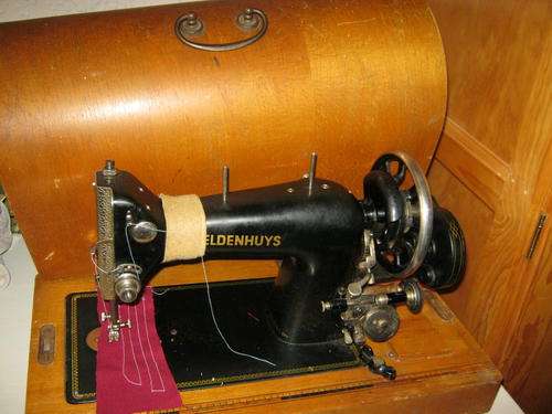 OLD  GELDENHUYS HAND SEWING MACHINE STILL IN WORKING CONDITION! HAVE A LOOK!