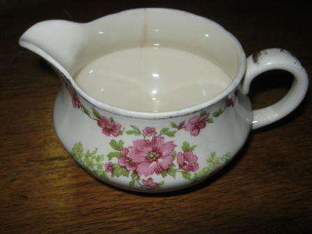 ALFRED MEAKIN MILK JUG WITH PINK FLORAL PATTERN~ ~  HAVE A LOOK!!!