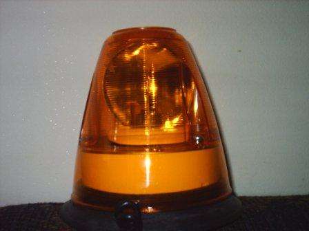 Orange light for cars & LDV's used at construction sites / towing