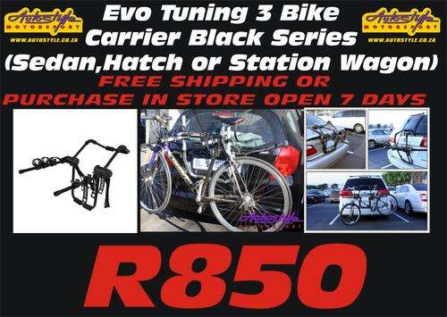 Evo Tuning 3 Bike Carrier (Sedan or Hatch) FREE SHIPPING