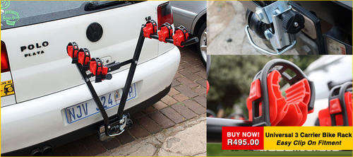 Universal 3 Carrier Bicycle Rack