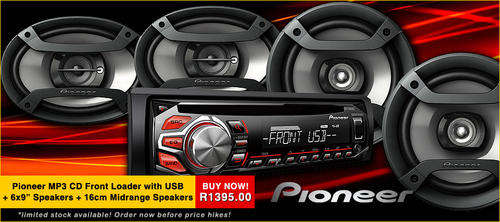 Pioneer DXT-X1669UB Mp3 with USB and Multi-Speaker Combo Set