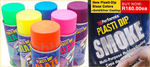 Plasti-Dip Liquid Rubber Coating Spray (Black)  Plasti Dip is a multi-purpose, air dry, specialty rubber coating. It can be easily applied by dipping, brushing, or spraying. Plasti Dip protective coating is ideal for a broad array of do-it-yourself projects around the home, garage, garden, and elsewhere. It protects coated items against moisture, acids, abrasion, corrosion, and skidding/slipping, and provides a comfortable, controlled grip. Plasti Dip remains flexible and stretchy over time, and will not crack or become brittle in extreme weather conditions. It has been tested and proven in temperatures from -30°F to 200°F.   Using Plasti Dip Spray in cooler temperatures may affect drying times, finish quality, and spray performance. If you plan on spraying your project in cooler conditions, we recommend pre-warming the aerosol can by placing it in a warm room and allowing the contents to reach room temperature. Under no circumstances should users subject the aerosol can to temperatures above 120°F or use heat from an open flame or other sources of ignition to pre-warm the spray can. Additionally, cooler conditions may affect the surface you are spraying. If you are concerned about spraying your project in cooler temperatures, test in an inconspicuous area first to ensure the resulting finish will be what you’re looking for.  Other colors available, Browse our other listings