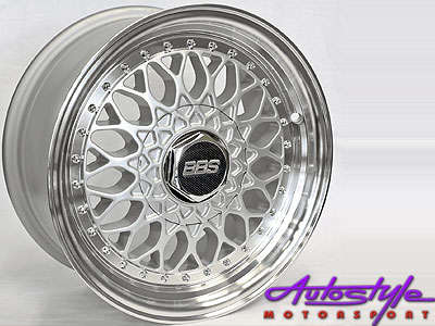 15" Evo BBS 4/100 4/108 Alloy Wheels CODE 734 15 - 4/100 4/108 pcd - sold as a set of 4, excluding t