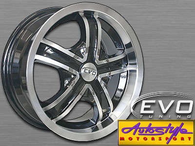 17” Evo Lite 4/100 & 4/108 & 114PCD Alloy Wheels  - 4/100 & 4/108 &114 pcd - sold as a set of 4, excluding tyres