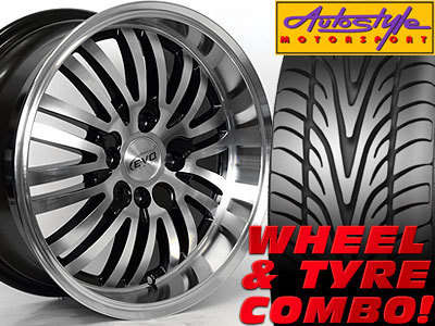 15" Evo Spark Narrow & Wide 4/100 PCD Alloy Rim & Tyre Combo + 4 x 195/50/15"" Tyres + bolts, spigots & valves + FREE FITTING & BALANCING (available at JHB store only)  at times stocks are temporary sold out, we then offer similar substitutes