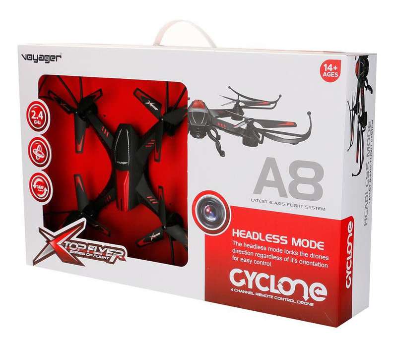 Voyager A8 Cyclone Drone with a 720p HD Video Camera