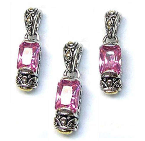 Designer Inspired Necklace Pendant & Earrings Set