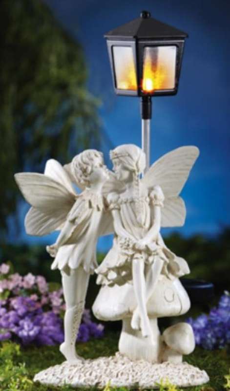 Moonlight Fairies Solar Lighted Garden Statue