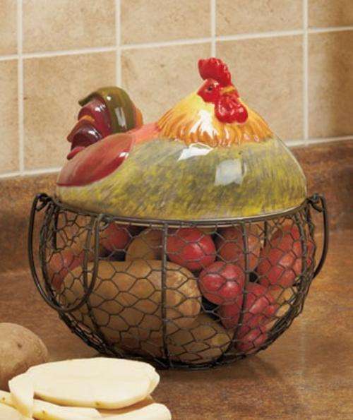 Rooster Wire Basket