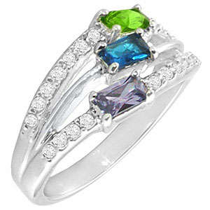 ** Read B4 Bidding ** 2.50ctw Multi- & Diamond ZrO2 Ring / Size 9