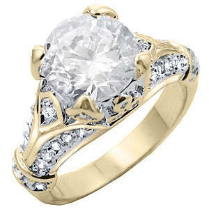 ** Read B4 Bidding ** 9.00ctw Diamond & Diamond ZrO2 Ring / Size 10