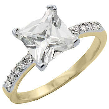 ** VALENTINE'S DAY ** 5.00ctw Diamond & Diamond ZrO2 Ring / Size 8