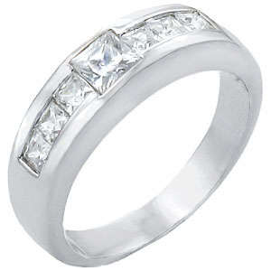 ** Read B4 Bidding ** His 1.50ctw Diamond & Diamond ZrO2 Ring