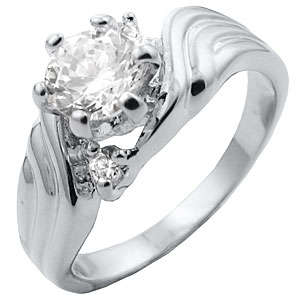 ** Read B4 Bidding ** 2.00ctw Diamond & Diamond ZrO2 Ring / Size 5