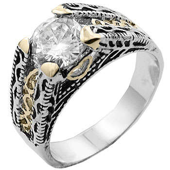 ** Read B4 Bidding ** 1.00ctw Diamond & Diamond ZrO2 Ring / Size 7