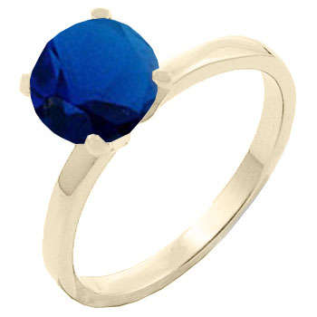** Read B4 Bidding ** 3.50ctw Sapphire ZrO2 Ring / Size 8