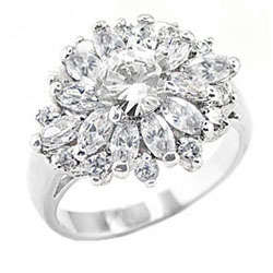 ** Read B4 Bidding ** Designer 5.00ctw Diamond & Diamond ZrO2 Ring / Size 10