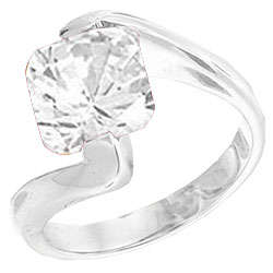 ** Read B4 Bidding ** 4.50ctw Diamond ZrO2 Ring / Size 7.5