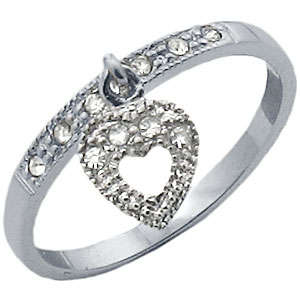 ** Read B4 Bidding ** Designer .50ctw Diamond & Diamond ZrO2 Ring / Size 7