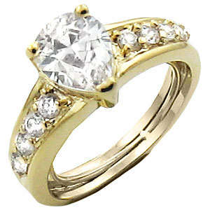 ** Read B4 Bidding ** 6.50ctw Diamond & Diamond ZrO2 Ring / Size 6