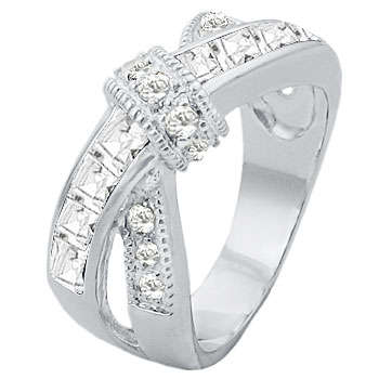 ** Read B4 Bidding ** 5.50ctw Diamond & Diamond ZrO2 Ring / Size 9