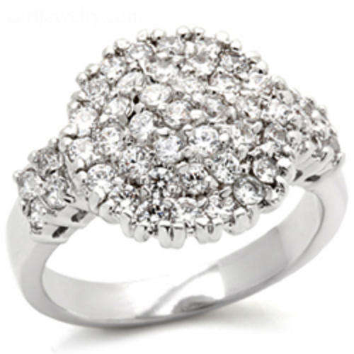 THINK CHRISTMAS! 2.50ctw Diamond & Diamond ZrO2 Ring / Size 7