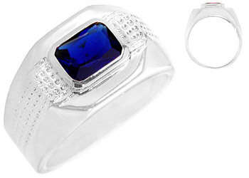** Read B4 Bidding ** 1.75ctw Sapphire ZrO2 Ring / Size 12