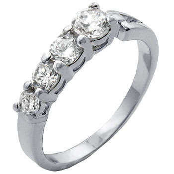 ** Read B4 Bidding ** 2.00ctw Diamond & Diamond ZrO2 Ring / Size 8