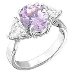 ** Read B4 Bidding ** 6.00ctw Tanzanite & Diamond ZrO2 Ring / Size 6.5