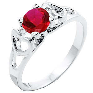 ** Read B4 Bidding ** 1.50ctw Ruby ZrO2 Ring / Size 5