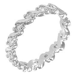 ** Read B4 Bidding ** 1.00ctw Diamond & Diamond ZrO2 Ring / Size 8