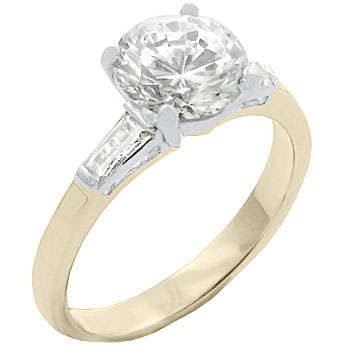 5.00ctw Diamond & Diamond ZrO2 Ring / Size 7