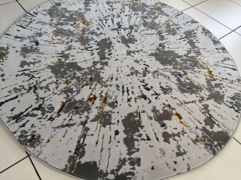 Beautiful , Vibrant , Modern , Excellent Quality Turkish Modern Round  Rug