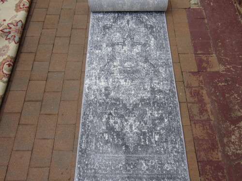 Vintage Grey Passage Runner - 5m
