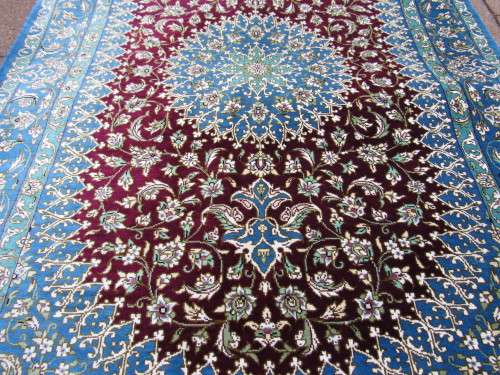 Persian Rug - 100% Silk Qum Rug