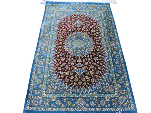 Persian Rug - 100% Silk Qum Rug