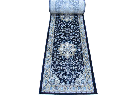 Oriental Medallion Beige Blue 8m Runner