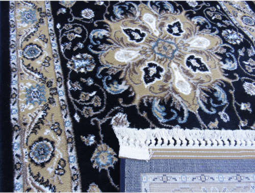 Oriental Medallion Beige Blue 8m Runner