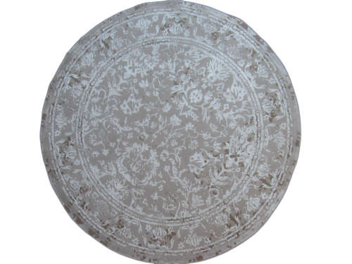 Modern Beige Round Rug
