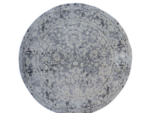 Modern Grey Round Rug