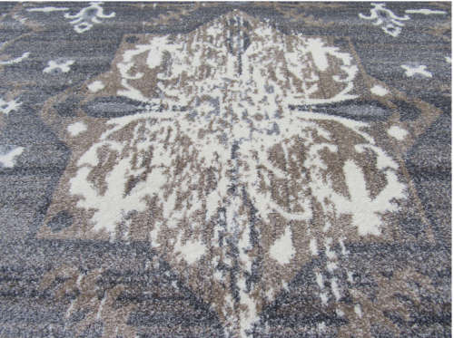 Vintage Rug - Grey - Brown - 2m x 2.9m