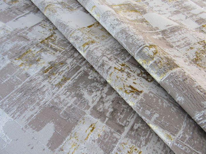 Modern Beige and Gold Design Carpets and Rug