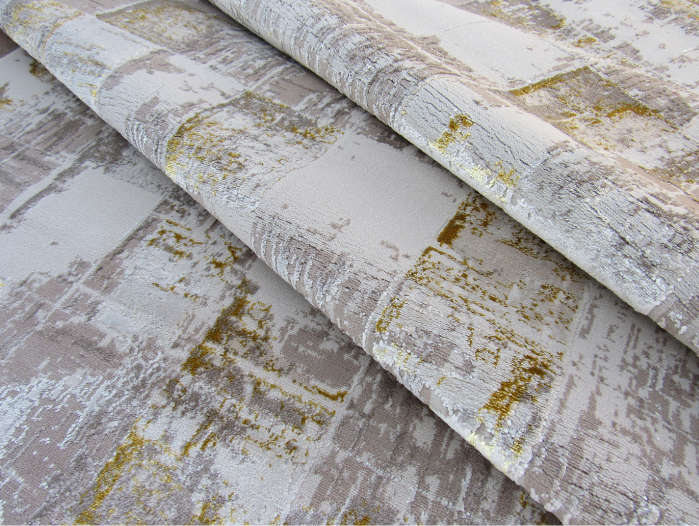 Modern Beige and Gold Design Carpets and Rug