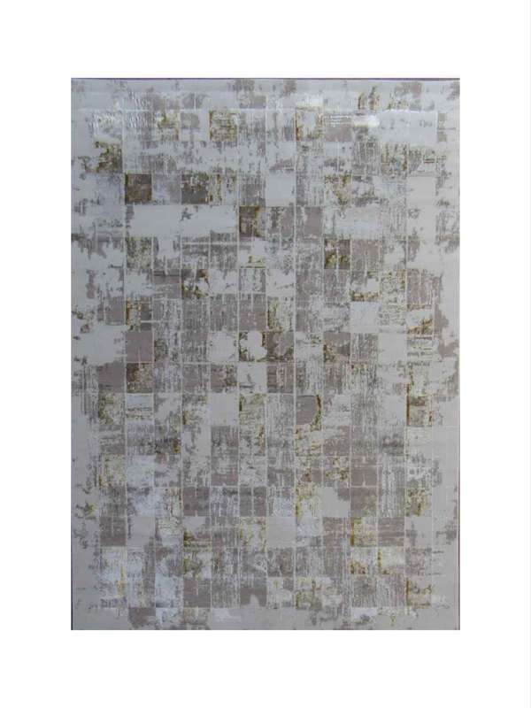 Modern Beige and Gold Design Carpets and Rug
