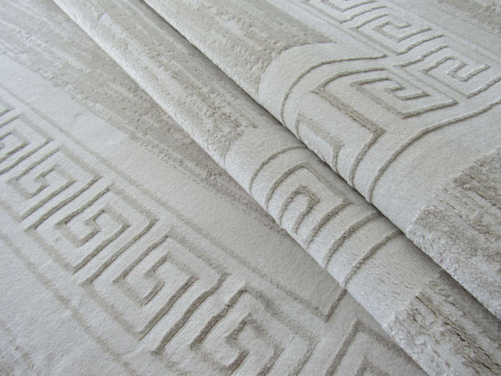 Beige Modern Plain Rug