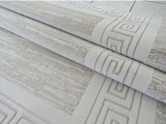 Beige Modern Plain Rug