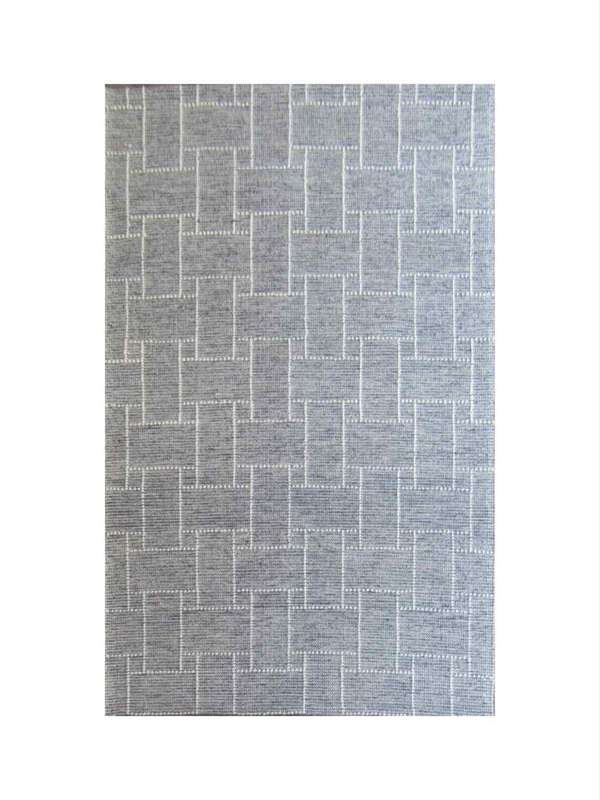Indian Handmade White & Grey Rug