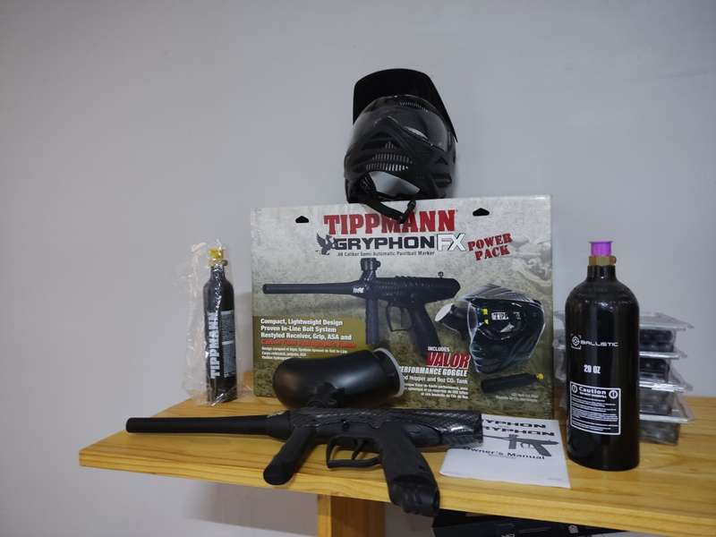 TIPPMANN GRYPHON FX POWERPACK PAINTBALL COMBO